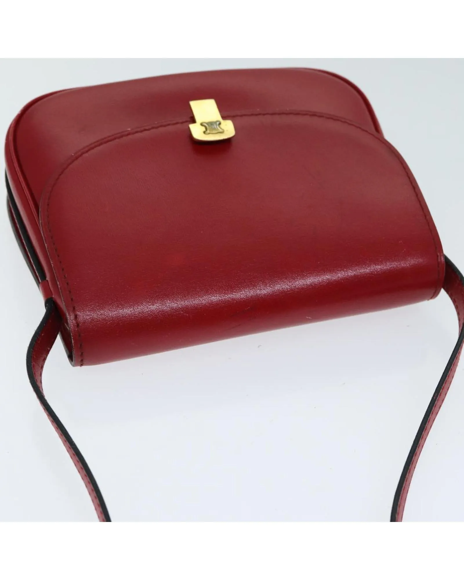 Red Leather Shoulder Bag by Celine - Pre-owned Authentic