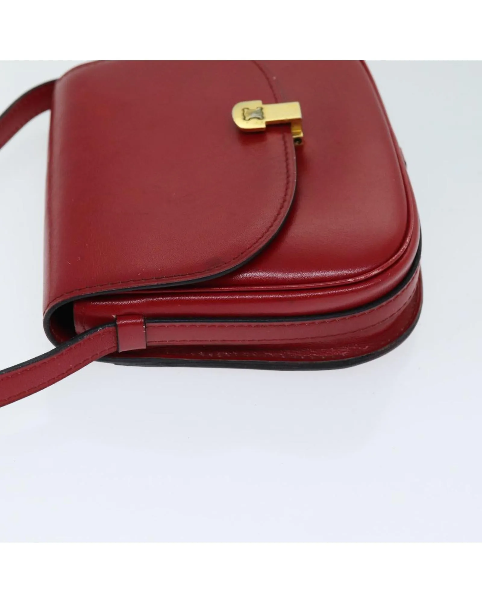 Red Leather Shoulder Bag by Celine - Pre-owned Authentic