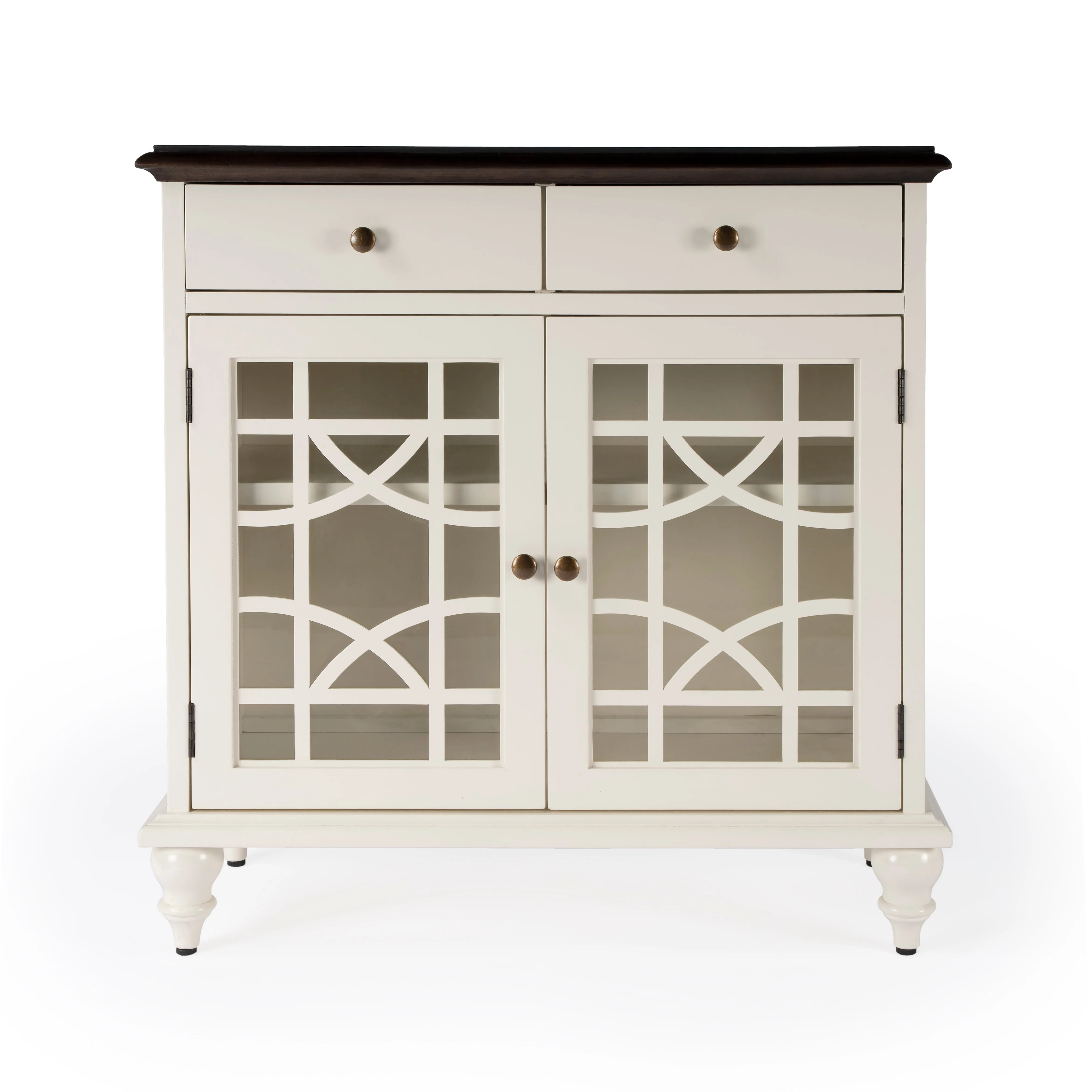 Rene 2 Door 2 Drawer Cabinet in White  5632304