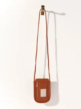 Shiraleah Charlotte Phone Cross-Body, Saddle