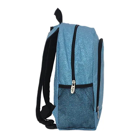 Small Size Turquoise Glitter NGIL Backpacks For Dance and Cheer Competition