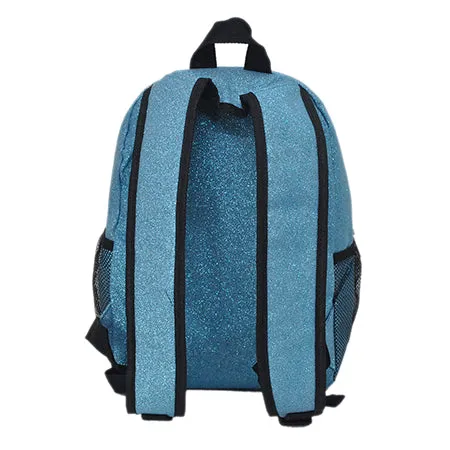 Small Size Turquoise Glitter NGIL Backpacks For Dance and Cheer Competition