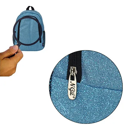 Small Size Turquoise Glitter NGIL Backpacks For Dance and Cheer Competition