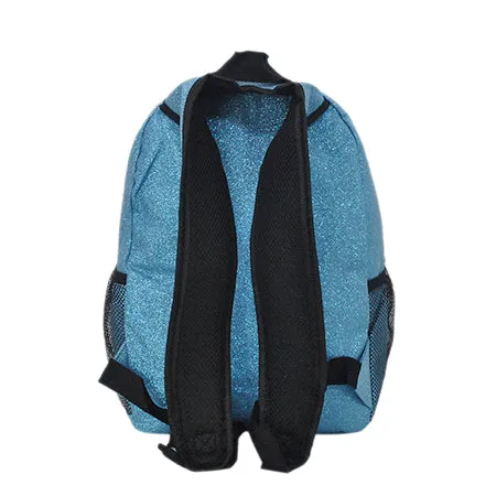 Small Size Turquoise Glitter NGIL Backpacks For Dance and Cheer Competition