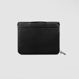 The Eclectic Black Leather Folio Organizer