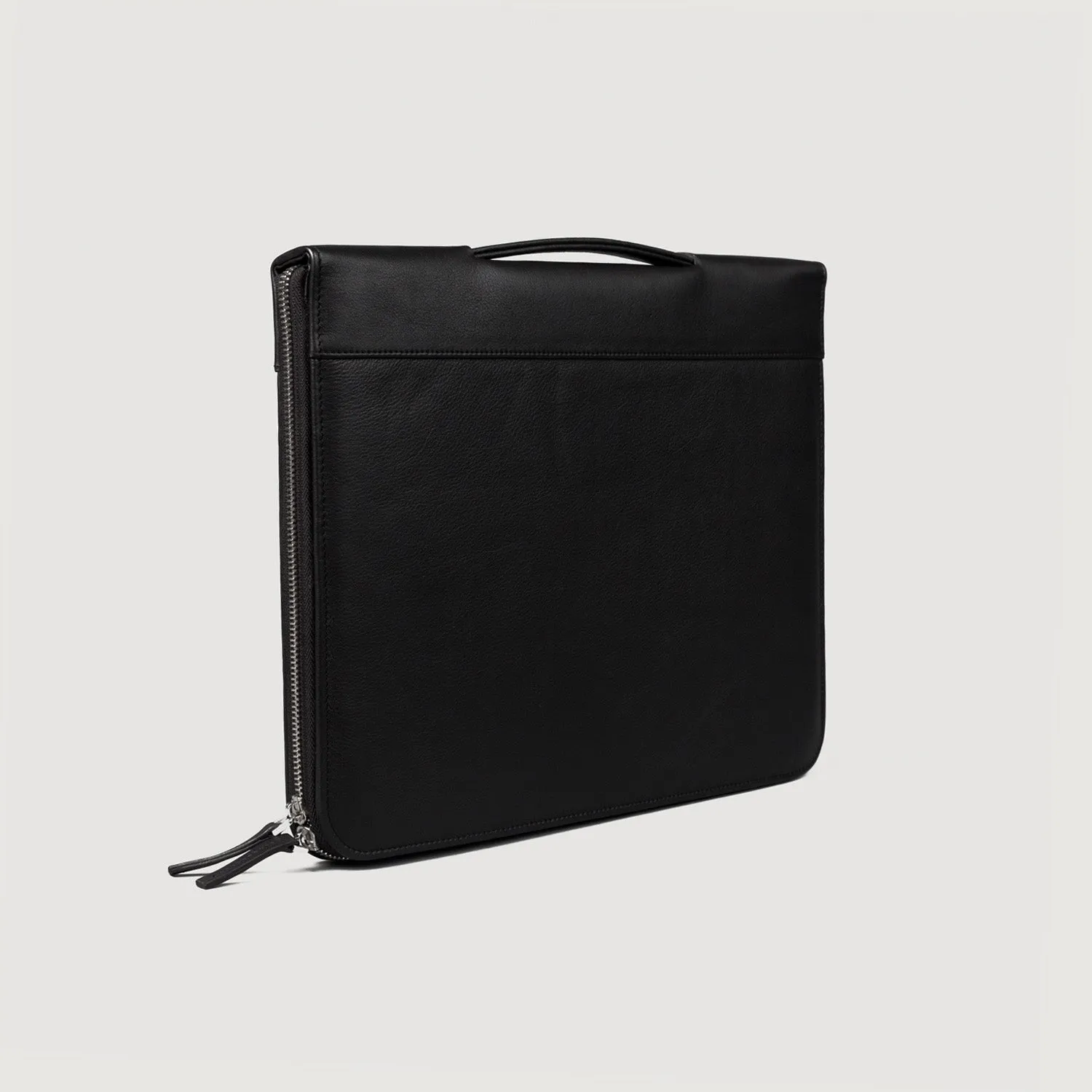 The Eclectic Black Leather Folio Organizer