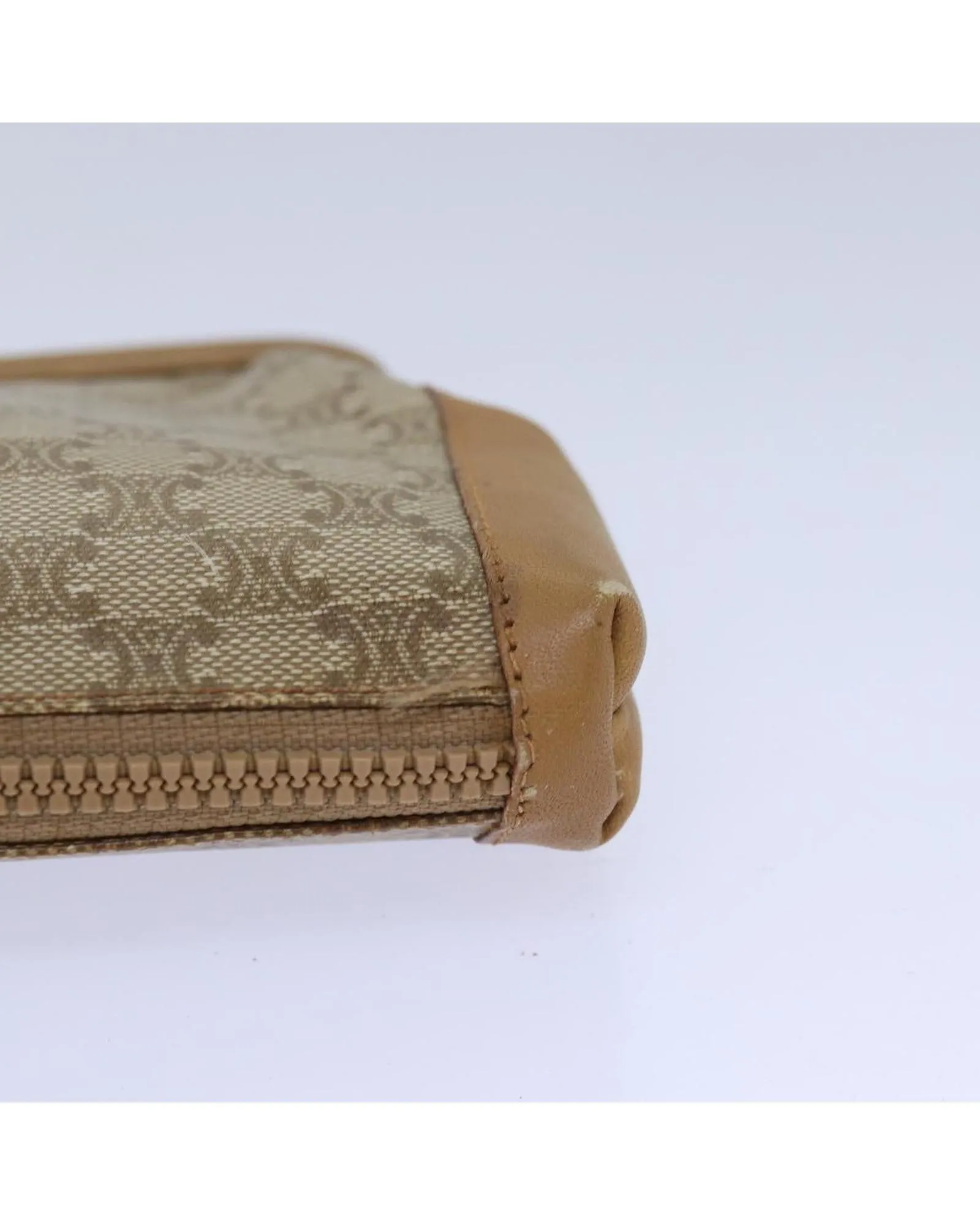 Vintage Macadam Canvas Pouch with Distressed Details