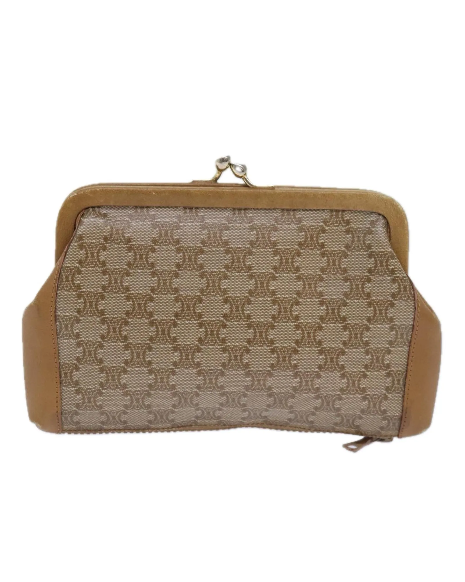 Vintage Macadam Canvas Pouch with Distressed Details