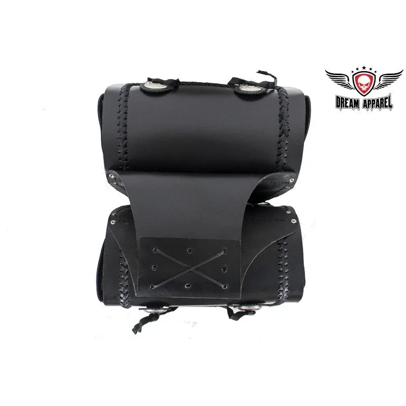 Waterproof Leather Motorcycle Saddlebag