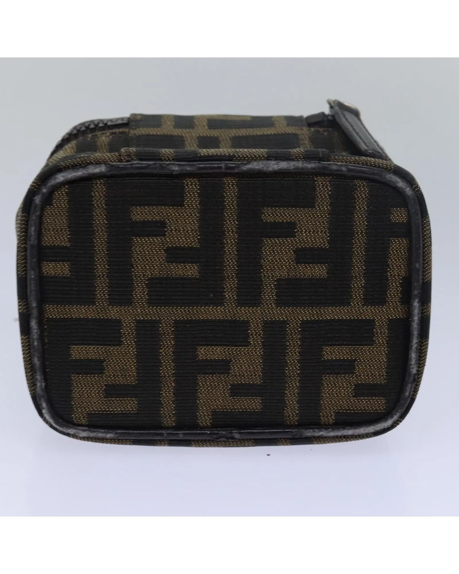 Zucca Canvas Vanity Pouch with Metal Accents