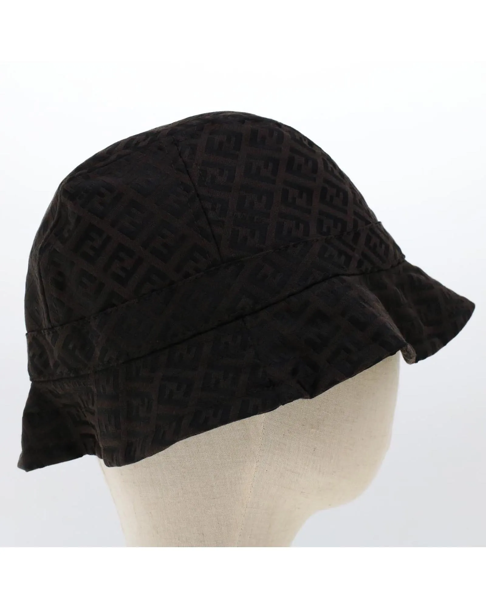 Zucchino Canvas Brown Hat by Fendi